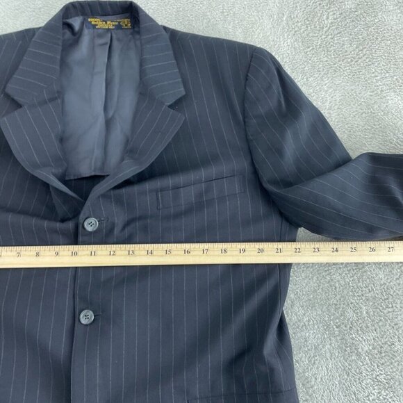 Brooks Brothers Golden Fleece Mens Pinstripe Wool Suit Jacket 44R  USA 4966 - Picture 6 of 10